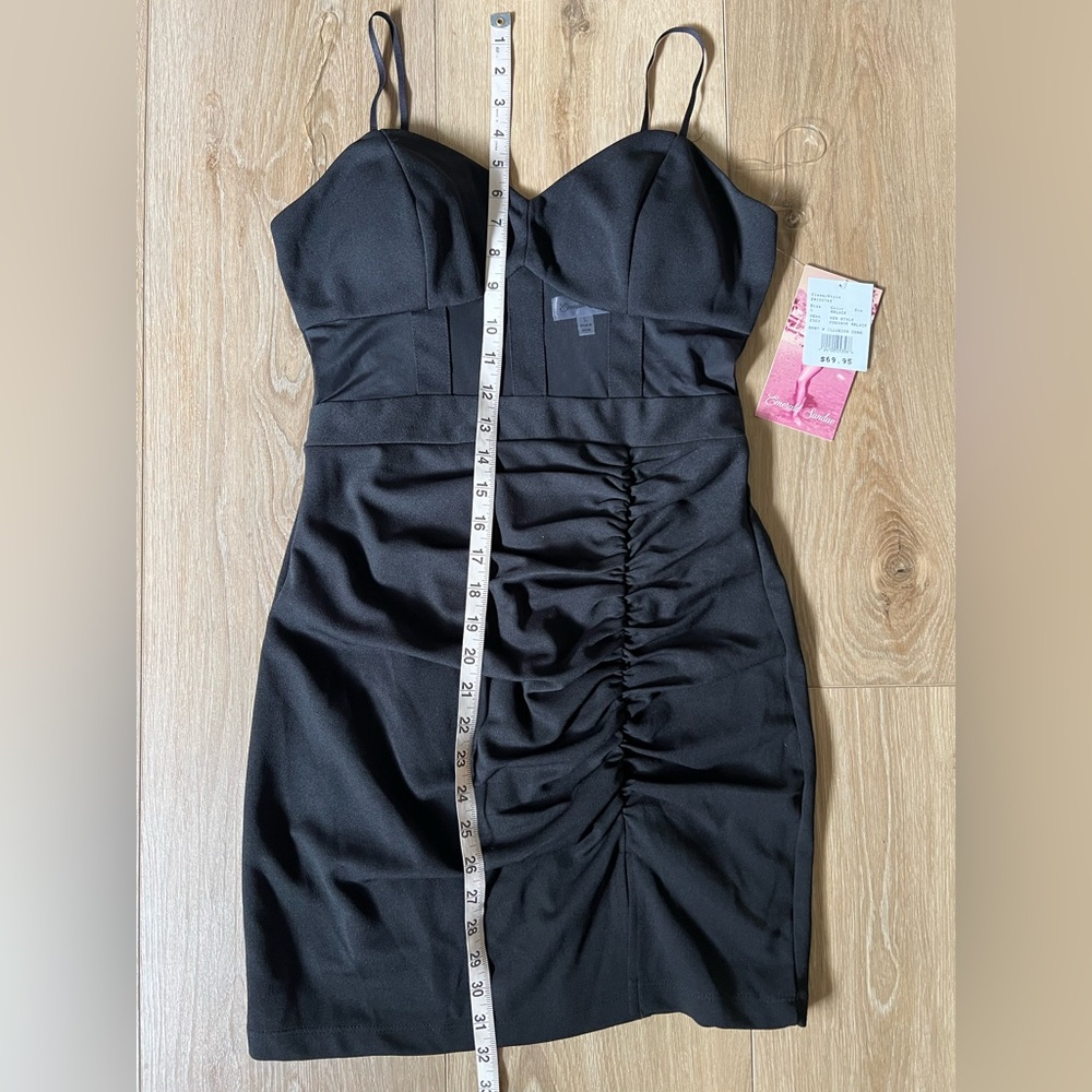 Emerald Sundae Black Spaghetti-Strap Mini Dress - Picture 7 of 10
